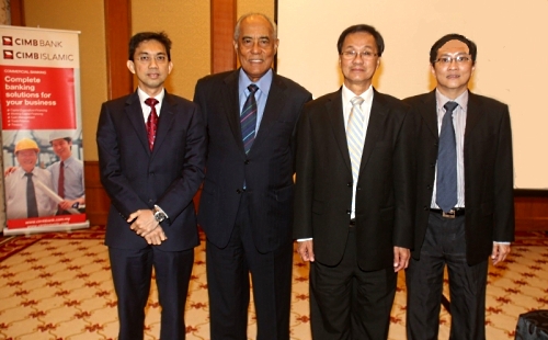 Members of the final stage evaluation panel. From left: Ahmad Shazli Kamarulzaman, Megat Najmuddin Megat Khas, Pheng Yin Huah and Koo Cheng. Photo courtesy: Sin Chew Daily