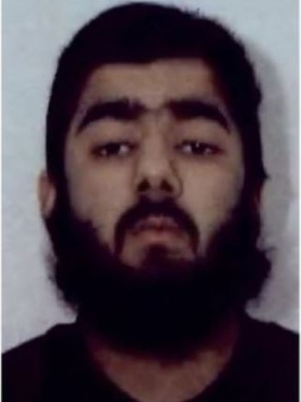 警方表示，施袭者是28岁男子奥斯曼．汗，他曾密谋与同党发动恐袭。（图取自互联网）