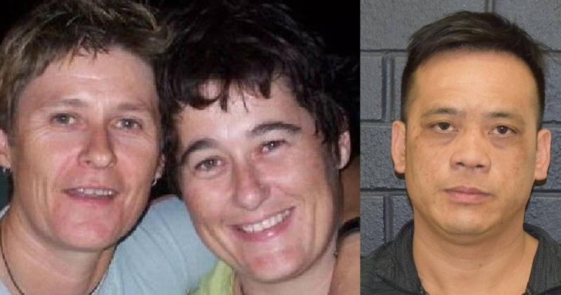 澳洲3名游客两周前在爱丽丝泉附近失踪，其中两人麦克贝思-赖利（左）和傅川（右）已于星期日和周二先后被寻获，情况良好，但第三人霍克里奇（中）依然下落不明。（互联网照片）
