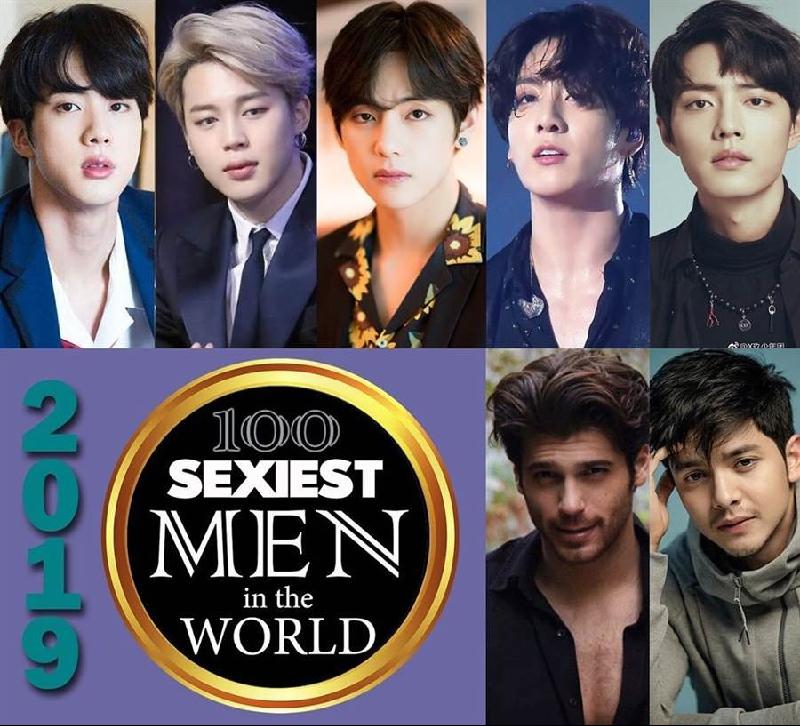 2019全球百大性感男排行，亚洲脸孔拿下众多前面名次。