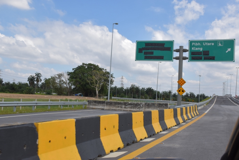 基于往北部霹雳的路段尚未启用，故雪州境内只启用从武吉拉惹北，往南至北巴生海峡大道的局部路段。