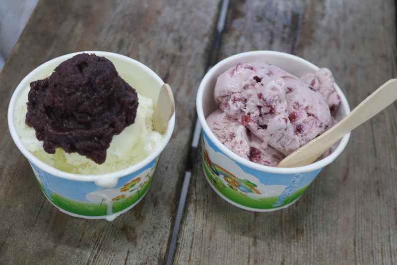 来到光复糖厂，第一件事就是尝一尝香甜绵密的冰淇淋啦！