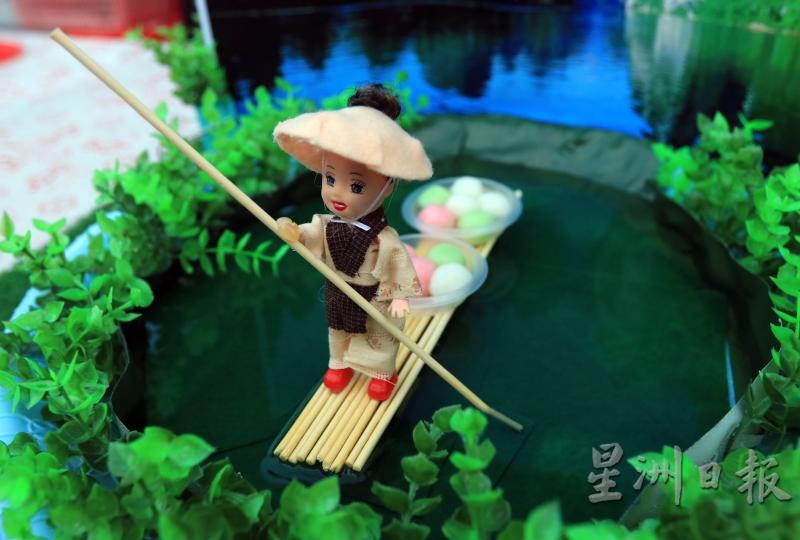 森广西会馆妇女组的汤圆作品，富有中华文化色彩。（图：星洲日报）