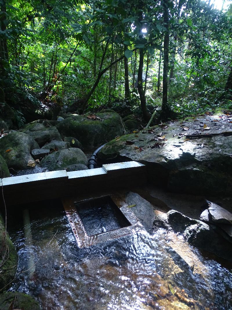 实甘峇华人甘榜第2个新水库。 实甘峇华人甘榜第2个新水库。