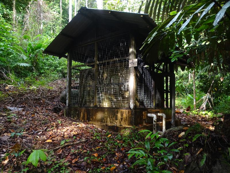 实甘峇华人甘榜储水库。 实甘峇华人甘榜储水库。
