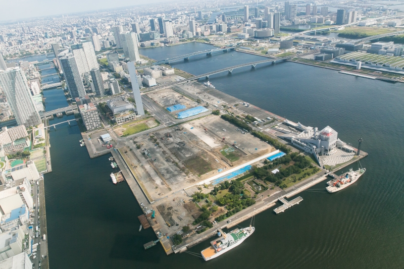 2020年东京奥运会及残奥会选手村鸟瞰图。