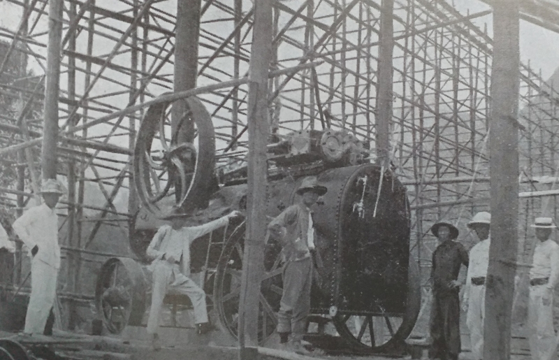 近打区的矿场于1878年就开始引进蒸汽机发动水泵。