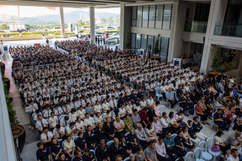 吉隆坡慈济国际学校正式启用，超过1400位学生及嘉宾共同见证历史性的一刻。