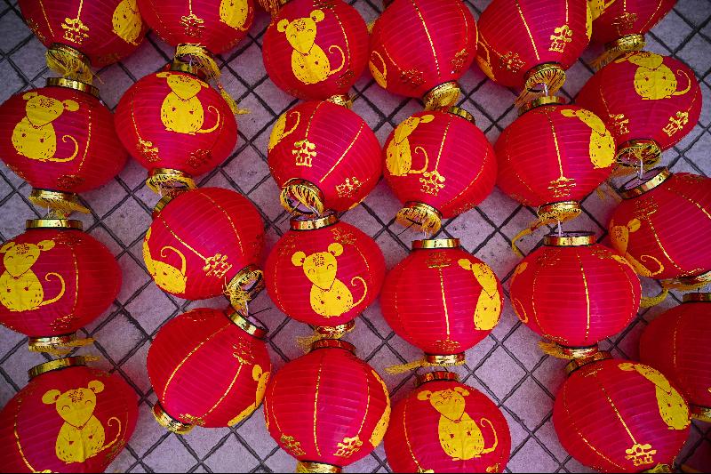 Traditional Chinese lanterns seen on the floor at Thean Hou Temple in Kuala Lumpur ahead of the Lunar New Year. Photo courtesy: AFP