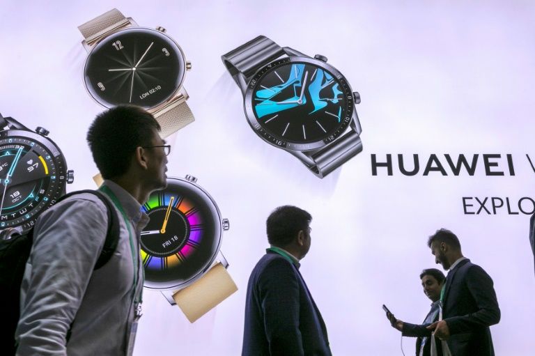 Chinese tech giant Huawei is present at the 2020 Consumer Electronics Show even as it faces sanctions from the US government. Photo courtesy: AFP