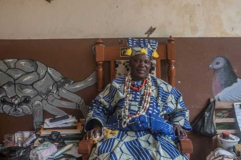 Mito Akplogan Guin, voodoo's supreme leader in Porto-Novo. Photo courtesy: AFP