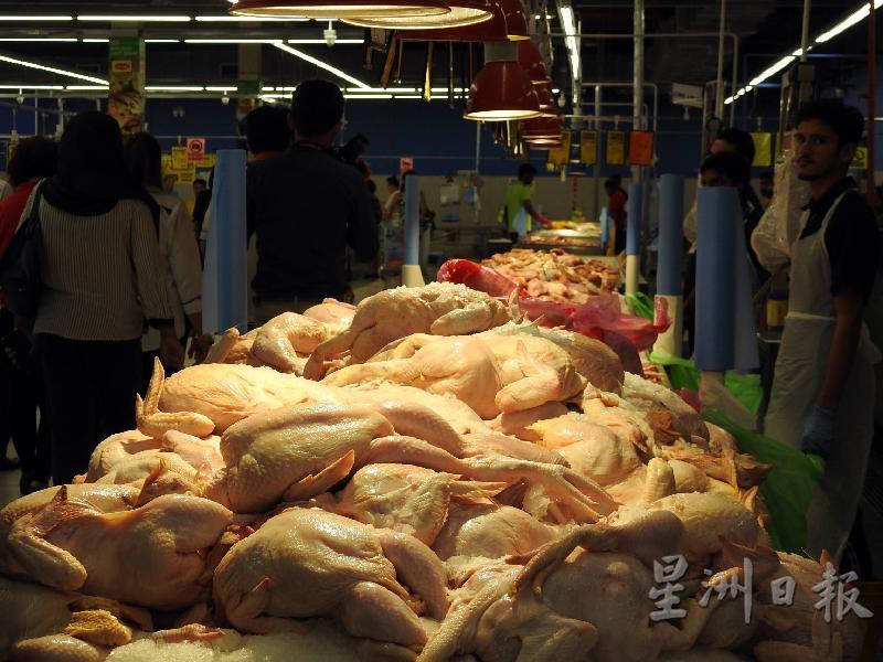 肉鸡也是农历新年统制品。