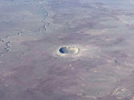Meteor craters, such as this one in Arizona are difficult to age precisely because the sites tend to be poorly preserved because of erosion and tectonic events. AFP Meteor craters, such as this one in Arizona are difficult to age precisely because the sites tend to be poorly preserved because of erosion and tectonic events. AFP