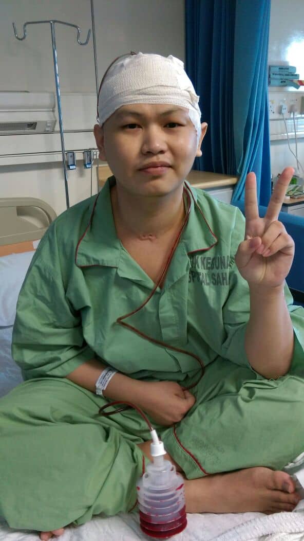 2015年，郑永顺在双溪毛糯医院病床上告诉家人，自己永不放弃。