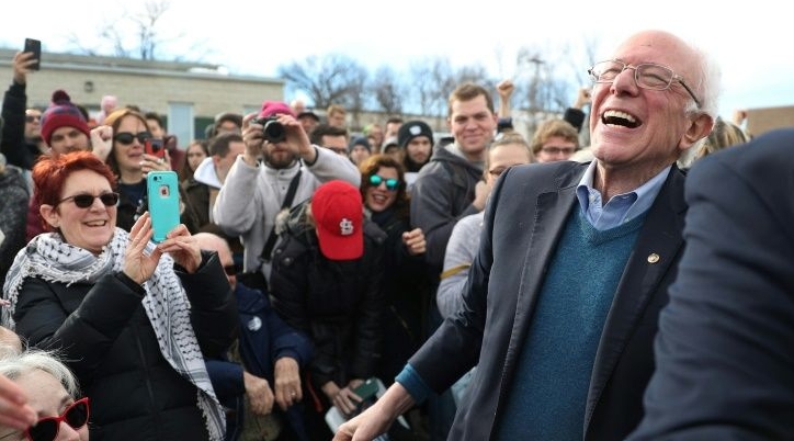Bernie Sanders was leading a crowded Democratic presidential nominating field in the run-up to Iowa's vote. AFP Bernie Sanders was leading a crowded Democratic presidential nominating field in the run-up to Iowa's vote. AFP