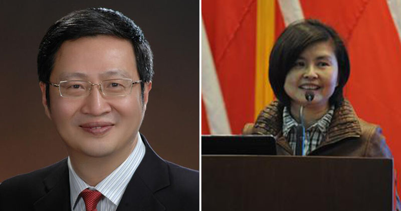 湖北省卫健委党组书记张晋（左）及主任刘英姿（右）被免职。（网易图片）