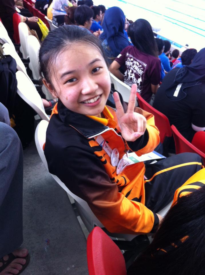 杨意琳大学时进入国家队，是一名游泳健将。（图：杨意琳脸书）