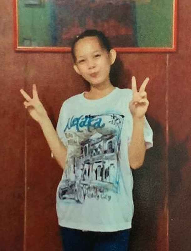 拿篤警方發布失蹤少女Siti Nadiah Mohd Zulben的照片。