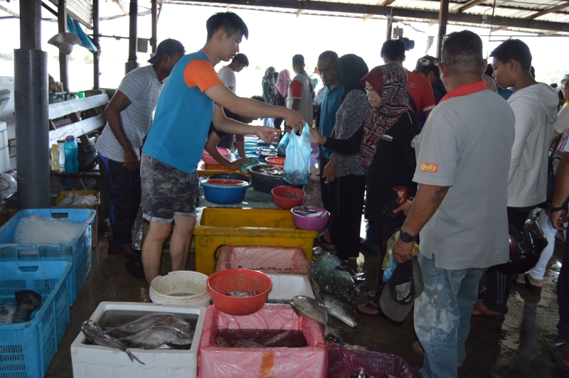 高渊港口渔获新鲜，经过宣传之后越来越多人来光顾，交通阻塞问题越来越严重。