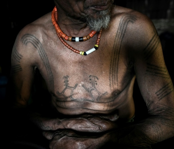 For the Naga, tattoos can signify tribal identity, life accomplishments or the completion of a rite of passage. AFP