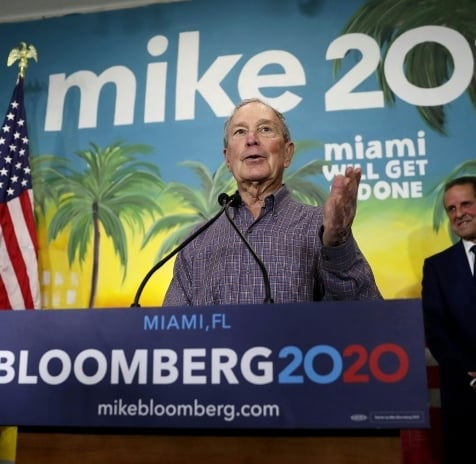 Bloomberg dropped out of of the race and endorsed fellow moderate Biden. AFP Bloomberg dropped out of of the race and endorsed fellow moderate Biden. AFP