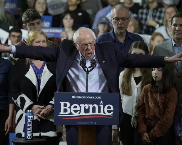 Sanders expressed confidence in his chances of winning the nomination despite being Sanders expressed confidence in his chances of winning the nomination despite being