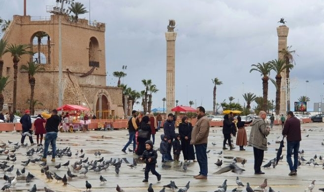 Libyans carry on as normal in the capital Tripoli, where constant closures of the city's only functioning airport and limited links with the outside world have so far buffered the country from COVID-19. AFP Libyans carry on as normal in the capital Tripoli, where constant closures of the city's only functioning airport and limited links with the outside world have so far buffered the country from COVID-19. AFP