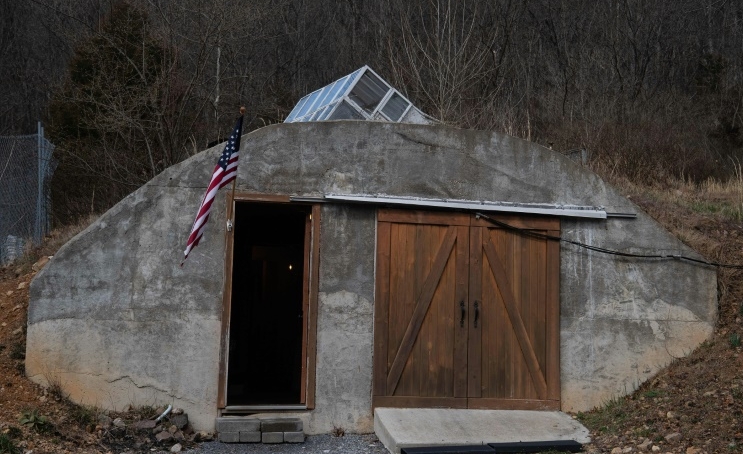 A bunker is seen at Fortitude Ranch. AFP