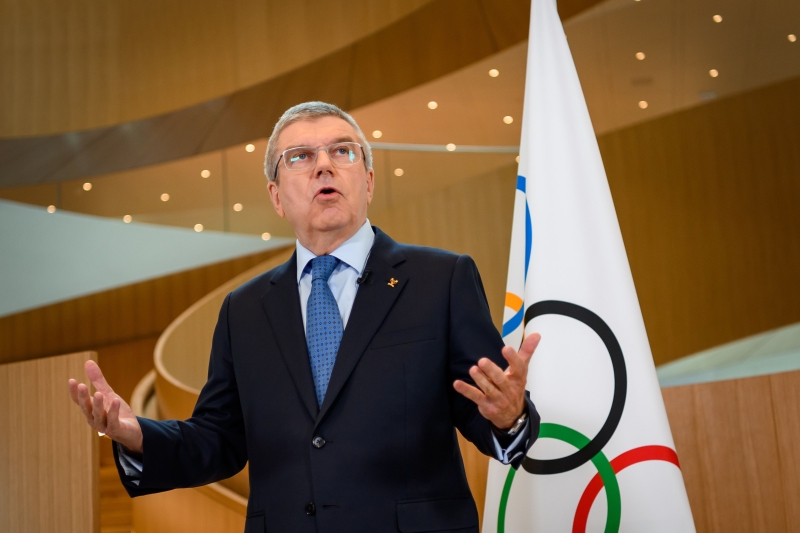 巴赫表示国际奥委会正在商讨2020年东京奥运的举办方案，但取消并不在方案当中。（法新社档案照）
