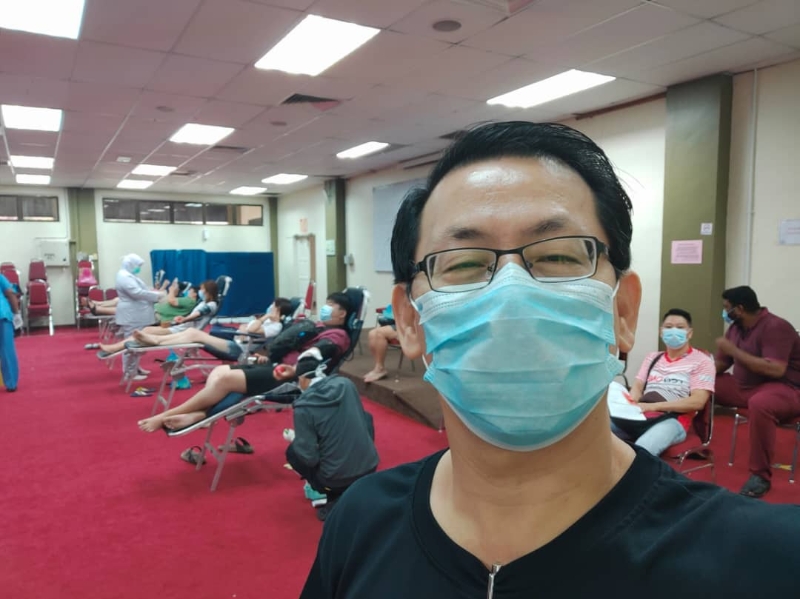 林唐欣促请人们踊跃捐血。
