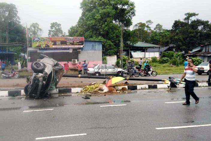 致命交通事故发生在新邦知甲丰田轿车维修中心前