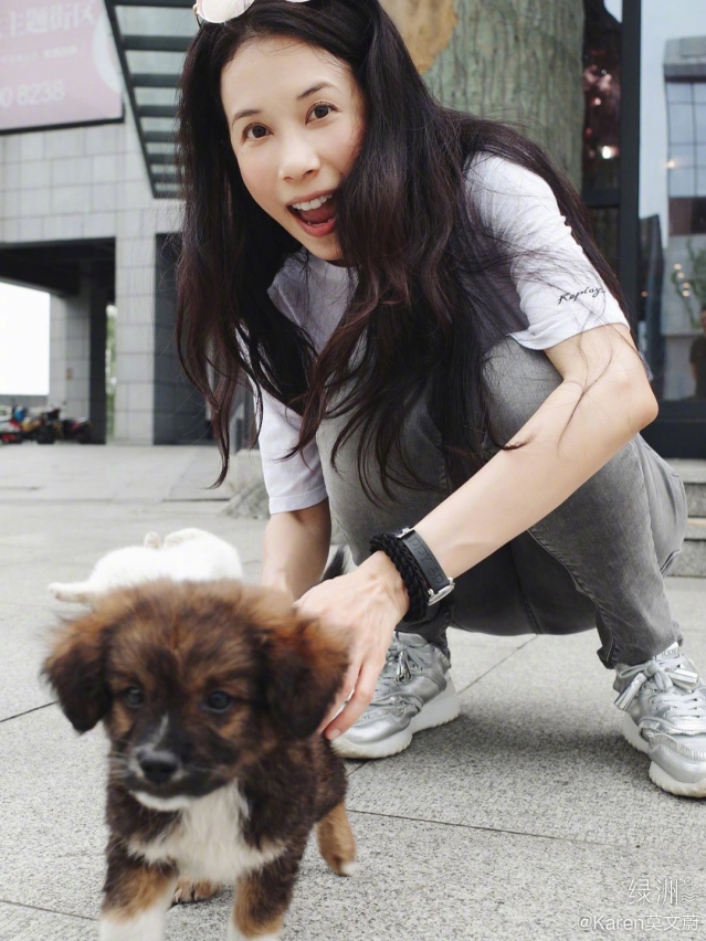 莫文蔚非常爱护小动物，她支持深圳立法禁食猫狗。