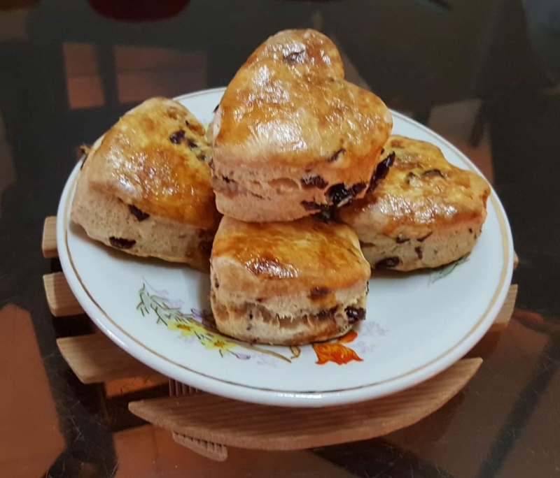 苏珮婈巧手制作的司康饼，在家也可以享受优雅的英式早餐。