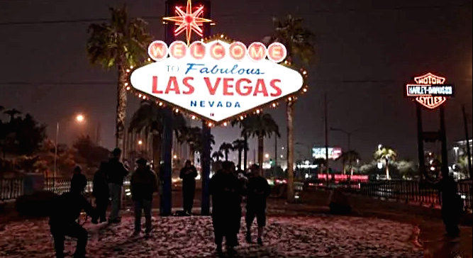 Visitors take photos at the Welcome to Fabulous Las Vegas sign. AFP Visitors take photos at the Welcome to Fabulous Las Vegas sign. AFP