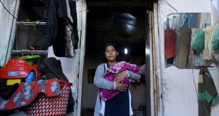 New mum Mirela, 18, is one of hundreds of thousands of Roma living in slums across the Western Balkans. AFP New mum Mirela, 18, is one of hundreds of thousands of Roma living in slums across the Western Balkans. AFP