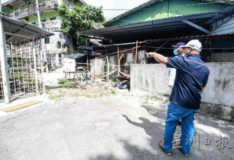 阿米鲁丁巡视士拉央峇鲁时，也指示官员检查是否有遗漏之处。