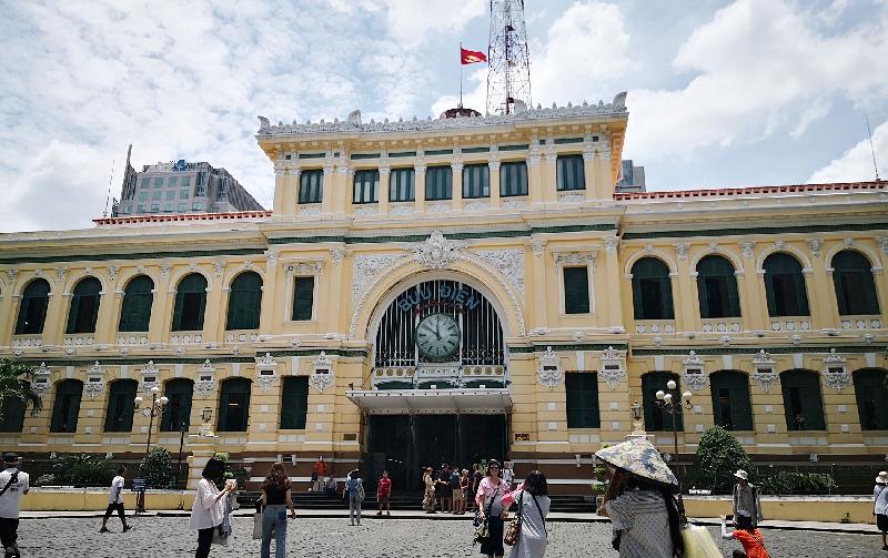 The colonial Central Post Office in Ho Chi Minh City. SIN CHEW DAILY The colonial Central Post Office in Ho Chi Minh City. SIN CHEW DAILY