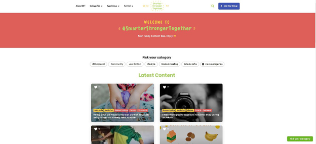 #SmarterStrongerTogether是一个由家长创立的线上社交平台