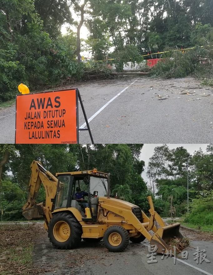 位于英迪拉马哥打IM 1/43巷为了防止民众循捷径闯关而加设的树木、混凝土石墩等障碍物，已经于星期四上午进行清理了。
