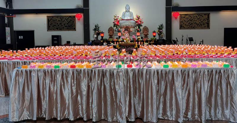 北海佛教会以网上报名供灯及供花的方式庆祝卫塞节。