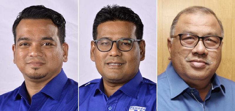 From left: Ahmad Saidi Mohamad Daud, Khairul Shahril Mohamed and Mohd Zolkafly Harun. SIN CHEW DAILY From left: Ahmad Saidi Mohamad Daud, Khairul Shahril Mohamed and Mohd Zolkafly Harun. SIN CHEW DAILY