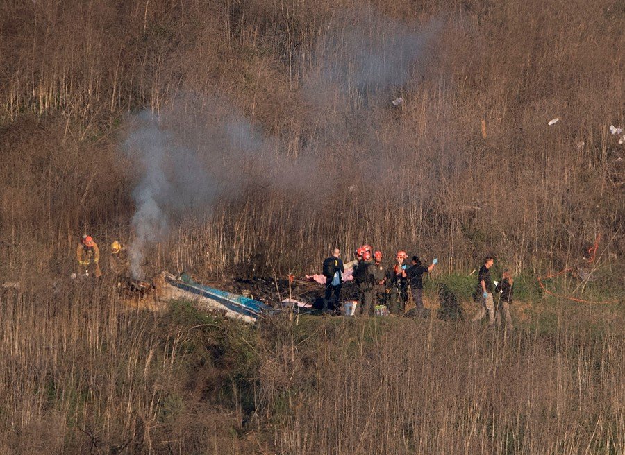 科比在今年1月连同其他8名乘客在直升机事故中不幸丧命，科比遗忘瓦妮莎认为有关直昇机公司以及驾驶员对这起事件需负责。（法新社照片）