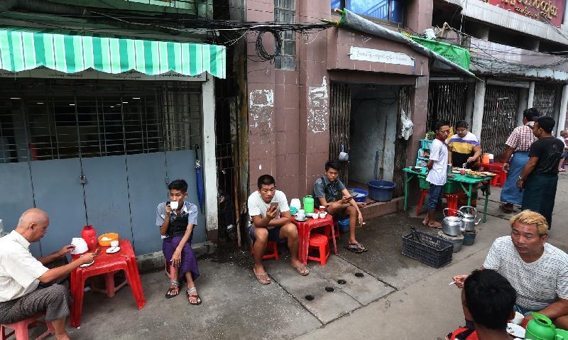 Day-to-day life is still simple for many in Yangon. SIN CHEW DAILY