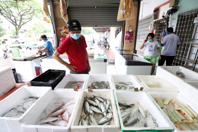 一些迷你市场也有冷冻生鲜，即使没有去巴刹也可以买到鱼虾等。