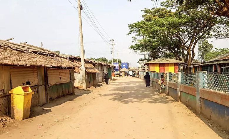 The authorities imposed a complete lockdown on the surrounding Cox's Bazar district following a number of COVID-19 cases in early April. AFP The authorities imposed a complete lockdown on the surrounding Cox's Bazar district following a number of COVID-19 cases in early April. AFP