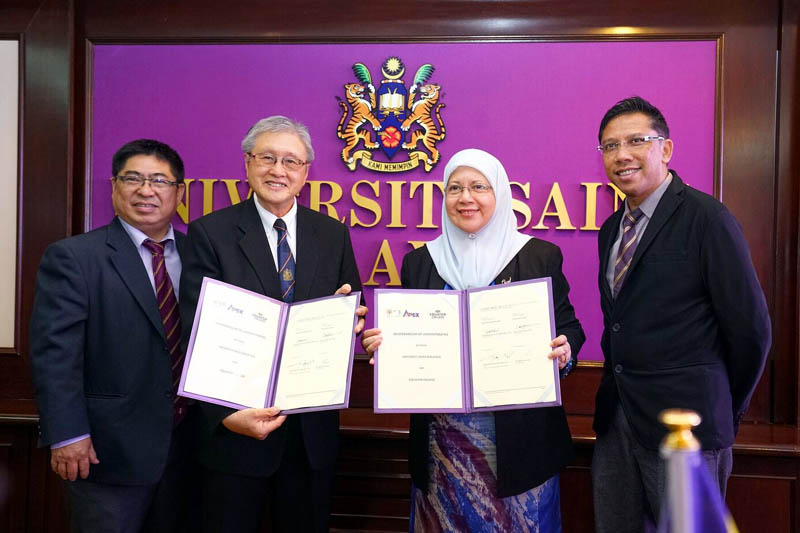 赤道学院获得马来西亚理科大学提供学士课程，让学院毕业生提升就职竞争力。