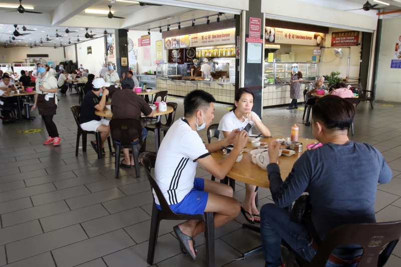 槟岛 点心之家恢复堂食，迎来不少顾客。