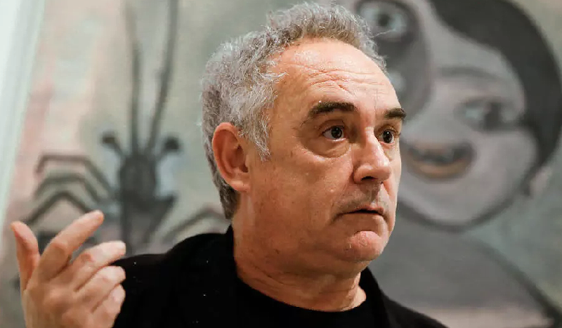 Ferran Adria: With all the problems they're talking about, are you likely to go to a restaurant and spend 100 euros? AFP