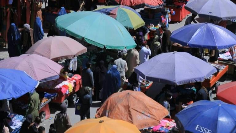 Afghans stock up for Eid despite Kabul lockdown. AFP