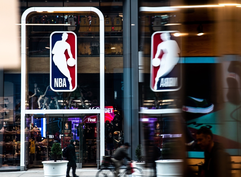 NBA将批准以22队（13支西部球队与9支东部球队）的计划重启赛季。（法新社档案照）